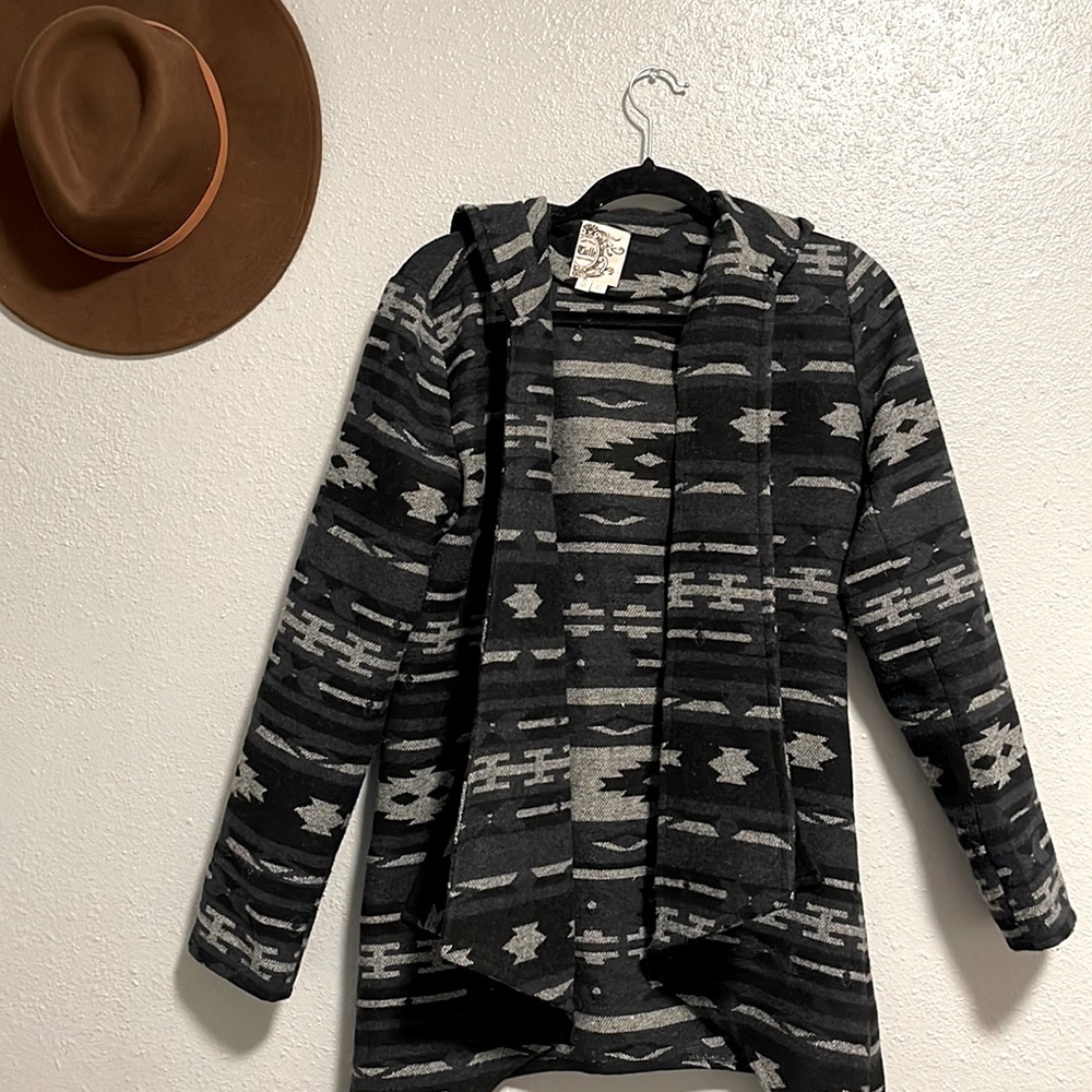 Shacket style Aztec print